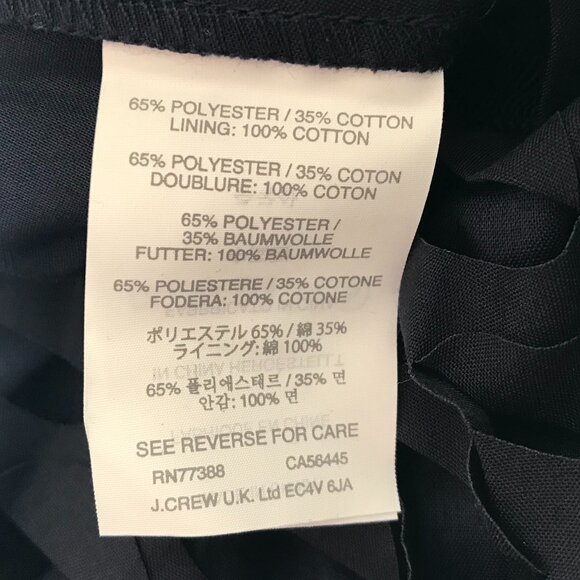 J.Crew | Navy Laser Cut Circle Midi Skirt - Picture 8 of 8